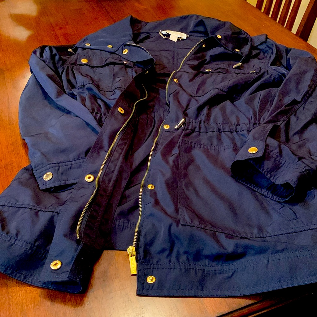 Rare, Limited Edition Authentic New Michael Kors Rain Trendy Jacket Size L